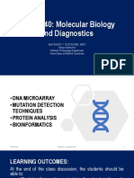 MTPC 140: Molecular Biology and Diagnostics