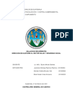 Dirección de Auditoría Al Sector Salud y Seguridad Social - Hallazgos Recurrentes