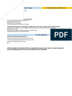 RF ROI Calculator Input Fields Marked in Yellow Are Editable