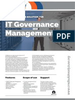 IT Governance Management: The Open Source Solution For