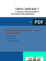 Sistemas de Numeración Posicionales y Descomposición Polinómica - MA1 - CR