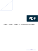 Cs8592 - Object Oriented Analysis and Design