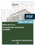 Course Packet in MATH ED 122