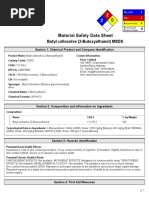 0 Material Safety Data Sheet: Butyl Cellosolve (2-Butoxyethanol) MSDS