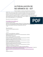 Reporte Autoevaluación de Estándares Mínimos S1