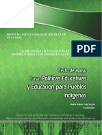 Texto Politicas Educativas y Educación para Pueblos Indigenas