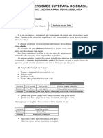 Resumo - Bases Físicas Da Fonação, Audição e Psicoacústica