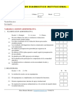 Instrumento de Diagnostico Institucional