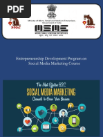 Entrepreneurship Development Program On Social Media Marketing Course