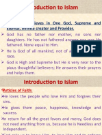 Introduction To Islam (Articles of Faith)