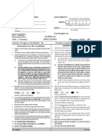 Test Booklet No.: Paper-Ii Education