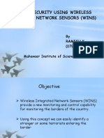 Border Security Using Wireless Integrated Network Sensors (Wins)