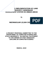 Design and Implementation of Land and Property Ownership Management System in Urban Areas