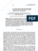 Uncertainty Analysis of Heat-Exchanger Thermal Designs Using The Monte Carlo Simulation Technique