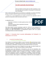 Histoire de La Pensée Économique Strasbourg