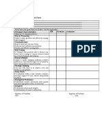 Performance Evaluation Form