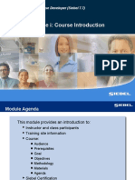 Module I: Course Introduction