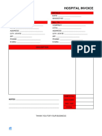 Hospital Invoice Template