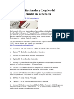 Bases Constitucionales y Legales Del Derecho Ambiental en