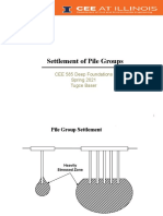 Settlement of Pile Groups