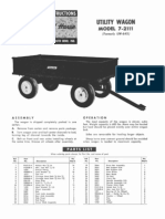 WheelHorse Utility Wagon Owners Manual 7-2111 - 258