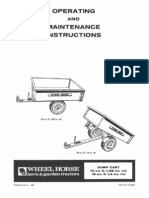 WheelHorse Garden Trailer Operators Manual 810238R1