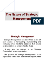 Nature of Strategic Management