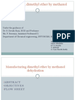 Manufacturing Dimethyl Ether by Methanol Dehydration