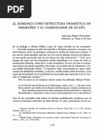 El Romance Como Estructura Dramatica en Peribanez y El Comendador de Ocana