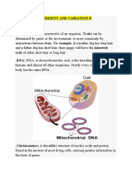 Heredity and Variation II