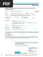 1MRG033422 A en KEMA Type Test Certificate of Complete Type Tests 670 and 650 Series Version 2.2