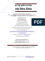 אשידק אטוז ארדא Holy Idra Zuta: Translation and Commentary by Zion Nefesh