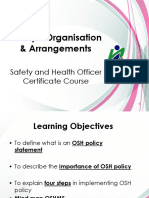 NIOSH SHO 04-Policy Organisation Arrangements