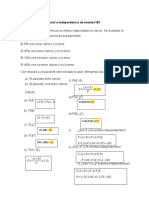 Probabilidad Condicional e Independiencia de Eventos