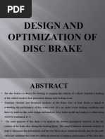 Design and Optimization of Disc Brake