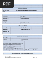 Course Details: Assessment Task SITXINV002 Maintain The Quality of Perishable Items Page 1 of 9