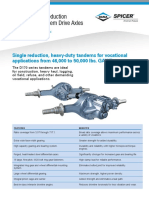 Spicer Single Reduction Heavy-Duty Tandem Drive Axles