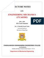 Engineering Mechanics (17CA03302) : Lecture Notes