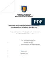 Sanhueza - Soto (2021) La Educación Sexual Como Herramienta para El Ejercicio de Los Derechos Sexuales, Reproductivos y Afectivos