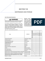 SECTION 7.05: Maintenance and Storage