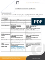 Doc-IT - Server / Client / Environment Specifications: Purpose of Document