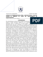 Auto de Prision Preventiva, Ejemplo para Derecho Procesal Penal II