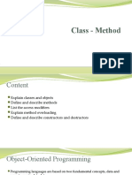 Lecture 2 - C# Class - Method