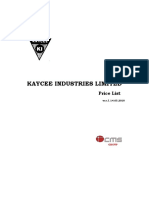 Kaycee Industries Limited: Price List