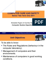 Computer Care and Safety