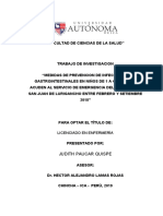 Tesis - Medidas de Prevención de Infecciones Gastrointestinales en Niños de 1 A 4 Años Que Acud