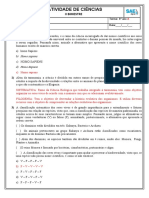 Atividade 2 de Ciências Do 2° Bimestre