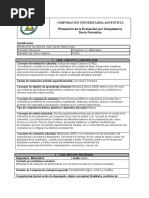 Planeación de La Evaluación Por Competencia Socio-Formativa Por Fase