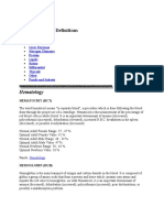 Blood Chemistry Definitions