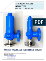 Safety Relief Valves Flanged Type: Makali Valves and Engineering Service